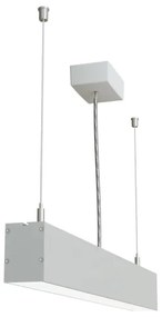 APLED - LED Luster na lanku LOOK LED/23W/230V 4000K 60 cm strieborná