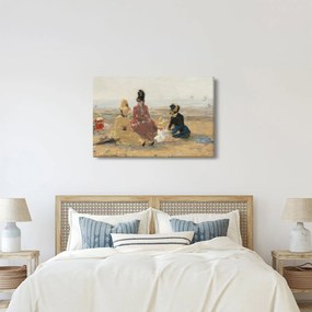 Obraz - Eugène Boudin, On the Beach, Trouville, reprodukcia (90x60 cm)