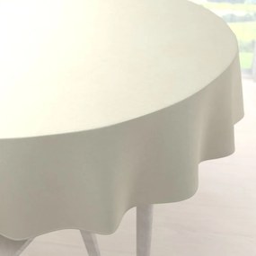 Biante Veľký zamatový okrúhly obrus Velvet Premium SVP-003 Smotanový Ø 190 cm