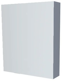 Mereo, Mereo Kúpeľňová zrkadlová skrinka 60 cm, galerka, 1x dvierka ľavá, Multidecor, Monumentálna sivá, MER-CN798G61MSO1