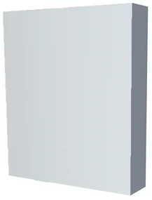 Mereo, Mereo Kúpeľňová zrkadlová skrinka 60 cm, galerka, 1x dvierka ľavá, Multidecor, Monumentálna sivá, MER-CN798G61MSO1