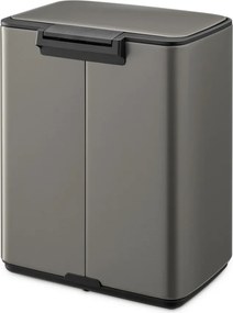Sivý pedálový oceľový odpadkový kôš 12 l Bo – Brabantia