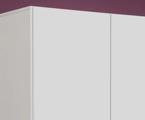 Šatníková skriňa Base, biela