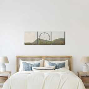 Obraz - Simon Denis,  View Near Naples, reprodukcia (s hodinami) (90x30 cm)