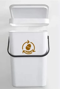 Štítok/nálepka na odpadkové koše, RECYKLÁCIA - Škrupiny 8cm