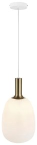 Nordlux - Luster na lanku ALTON 1xE27/60W/230V biela/čierna/mosadz