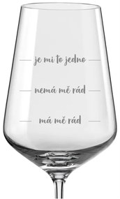 Poháre na víno Má ma rád-Nemá ma rád