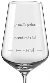Poháre na víno Má ma rád-Nemá ma rád