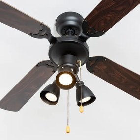 ZEVENTI - Stropný ventilátor ZURRIOLA 3xGU10/50W/230V