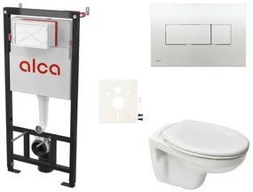 Cenovo zvýhodnený závesný WC set Alca do ľahkých stien / predstenová montáž + WC S-Line S-line Pre SIKOASP5, 1 ks