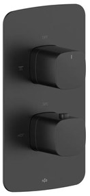 KFA Armatura 5759-001-81 - Termostatická sprchová batéria pre podomietkovú inštaláciu MALAGA čierna