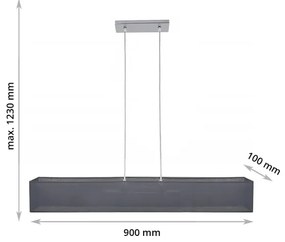 Luster na lanku CAROLINE 2xE14/40W/230V