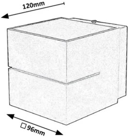 Rabalux 7019 - Nástenné svietidlo KAUNAS 1xG9/10W/230V šedá