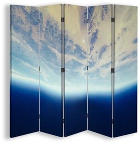 Ozdobný paraván Abstraktní vesmír - 180x170 cm, päťdielny, obojstranný paraván 360°