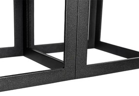 Moderné stropné svietidlo čierne 2-žiarovkové - Cela