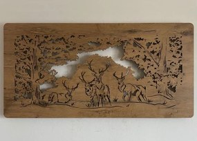 Led obraz Jeleň na batériu