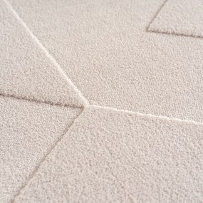 Ayyildiz, Behúň Pompei 1613 cream, 80x250, biela, chodba / predsieň