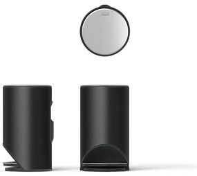 Matne čierny nášľapný kovový odpadkový kôš 10 l Arc – Joseph Joseph