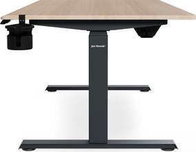 Elektrický stôl s reguláciou výšky ergonomický antracitový/dub sonoma,1600x800 mm: ARIA