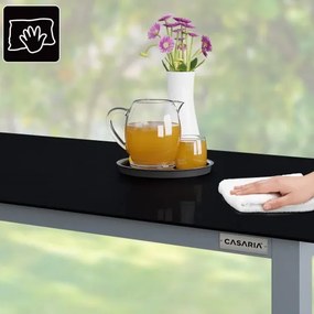 InternetovaZahrada Záhradný stôl Bern 190x90x75 cm - strieborný