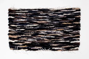 Koberec z ovčej vlny tmavý