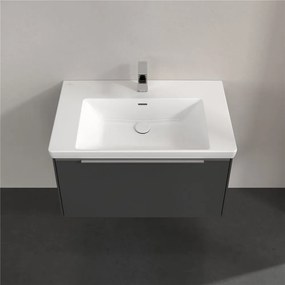 VILLEROY &amp; BOCH Subway 3.0 závesná skrinka pod umývadlo, 1 zásuvka, 772 x 478 x 429 mm, Graphite, C57300VR