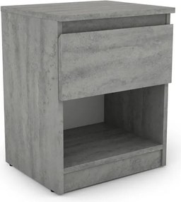 Skrinka /nočný stolík Carlos 401S, šedý beton