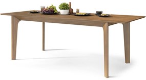 BARI Dub Orechový (karamelový) 180x90 cm (+2 vložky 45 cm) - DREVENÝ STÔL V JAPANDI/ŠKANDINÁVSKOM ŠTÝLE, ROZKLADACÍ DO 270 cm!
