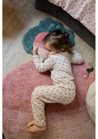 Ružový prateľný ručne tkaný bavlnený detský koberec 100x150 cm Ramona the Radish – Lorena Canals