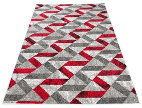 Kusový koberec PP Inis šedočervený 180x250cm