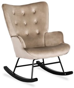 Hojdacie kreslo ELIS béžové – štýl, pohodlie a relax v jednom