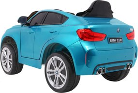 Ramiz Detské elektrické autíčko BMW X6M lakované - modré SUV + diaľkové ovládanie