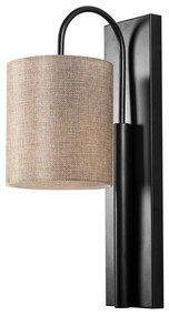Čierne/béžové nástenné svietidlo Baston – Opviq lights