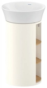 DURAVIT White Tulip samostatne stojaca skrinka pod umývadlo, 2 poličky zľava a zprava, 350 x 410 x 751 mm, dub prírodný masív/nordická biela vysoký lesk, WT42390H5H4