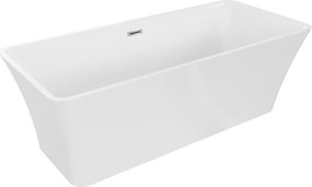 Mexen Tonia, voľne stojaca vaňa 170 x 75 cm, biela, chrómový prepad, 52171707500-01