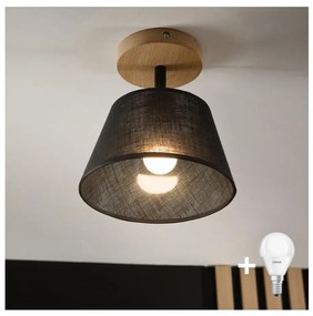 Brilagi - LED  Prisadený luster ANTHONY 1xE14/60W/230V dub/čierna