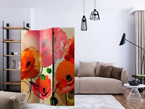Artgeist Paraván - Velvet Poppies [Room Dividers]
