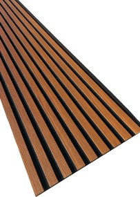 3D Drevené lamely na stenu na filci 255x46cm - Orech TOSKÁNSKY