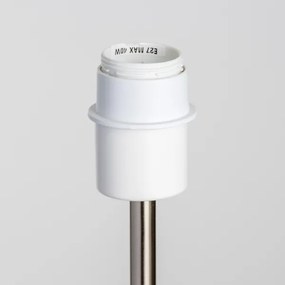 Brilagi - LED stojacia lampa CERIA 1xE27/40W/230V priemer 25 cm bambus/matný chróm