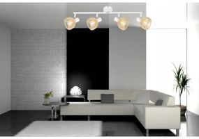 Bodové svietidlo ATARRI 4xE14/25W/230V biela/béžová