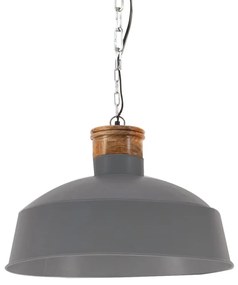 Industriálna závesná lampa 58 cm, sivá E27