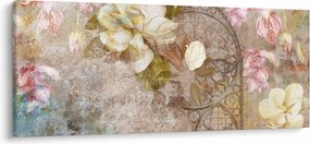 Obraz - Kvetinový ornament (120x50 cm)