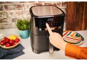 Tefal - Teplovzdušná fritéza 4,2 l EASY FRY&amp;GRILL 2v1 1550W/230V čierna