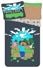 JERRY FABRICS -  JERRY FABRICS Obliečky Minecraft Adventure Bavlna, 140/200, 70/90 cm