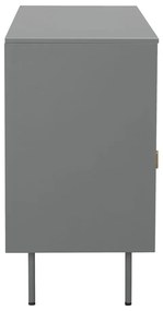 Sivá kovová vitrína 104x80 cm Rosalie – Støraa