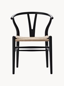 Drevená stolička's ručne tkaným sedadlom CH24 Wishbone Chair