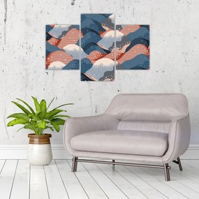 Obraz - Japonské vlny (90x60 cm)