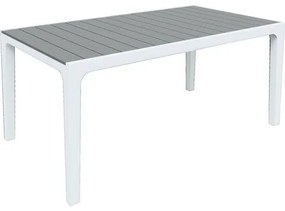 Záhradný stôl Harmony, biely/sivý