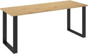 Jedálenský stôl Industrial dub artisan 185x67 cm