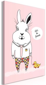 Artgeist Obraz - Rabbit's Friend (1 Part) Vertical Veľkosť: 80x120, Verzia: Premium Print